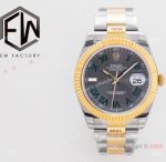 Swiss Grade Copy Rolex Datejust ii Wimbledon EWF 3235 Two Tone Oyster Green Roman Dial Watch